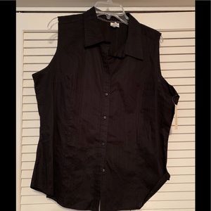 St Johns Bay black sleeveless top